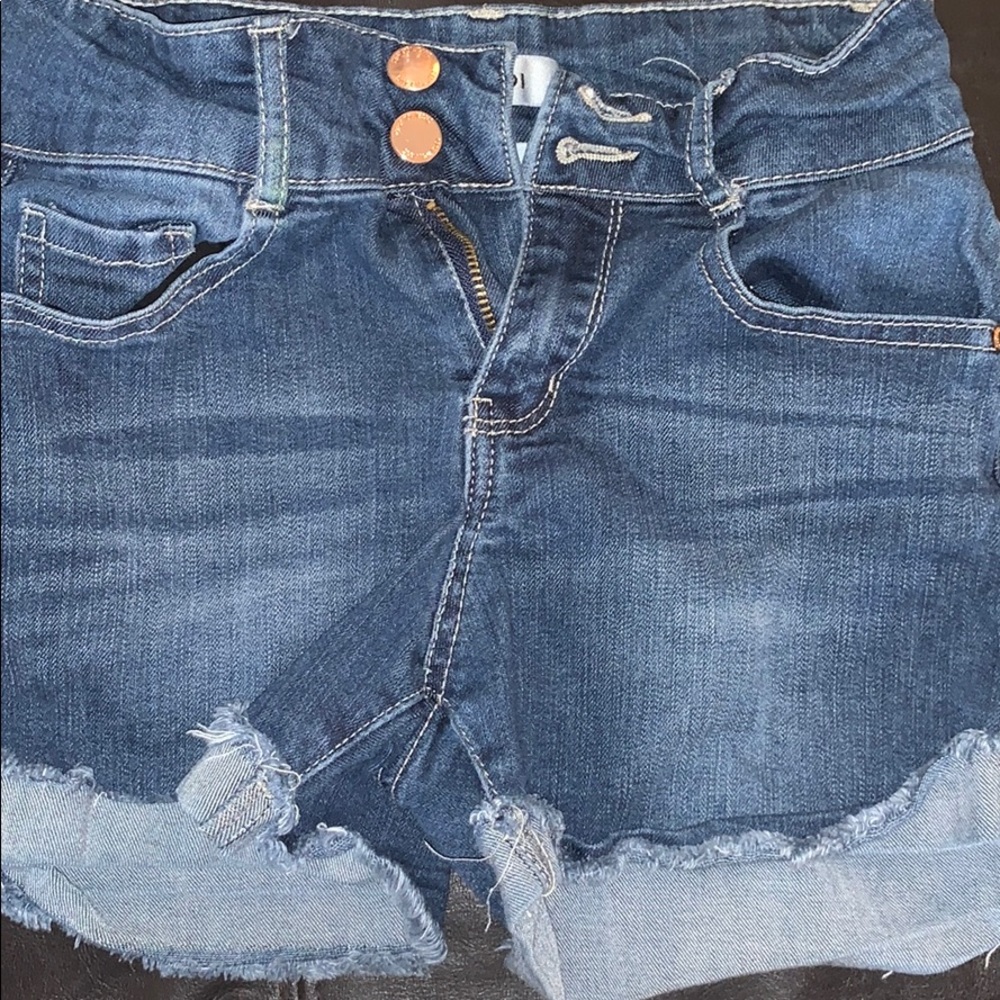blue jean shorts